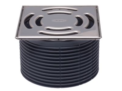 HL 3910.1 Надставной элемент 145х145 мм с решеткой 138х138 мм и с обычным сифоном