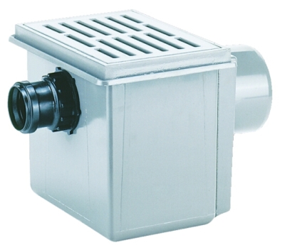 HL 71.1/7 Трап с решеткой из ABS 170х240мм, с грязесборником, DN 110/75