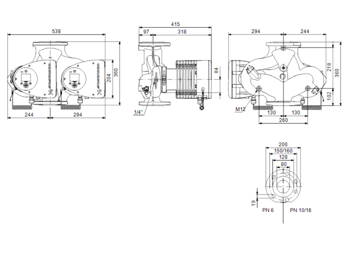 Насосная станция Grundfos MAGNA3 80-40 F 360 (230В)  