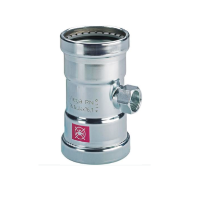 Viega Тройник пресс 88,9х3/4х88,9 оцинк.