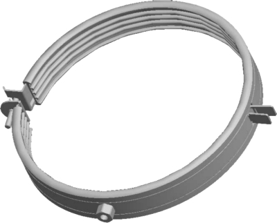 Wolf Дымоход Хомут DN200в комплекте со шпилькой и дюбелями
