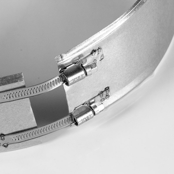 Элемент для монтажа дымохода Дымофф Хомут 270 цинк  