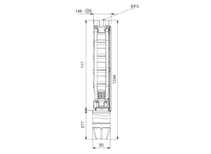 Насосная станция Grundfos SP 46-4C (380В)  