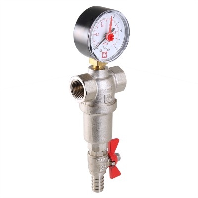 Valtec Фильтр промывной 1/2, каскадный (500 и 100)  