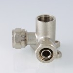 Valtec Водорозетка обжимная проходная 20х1/2  