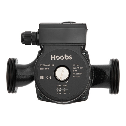 Насос циркуляционный Hoobs CT 32-40S 180мм 65Вт 1х220В 50Гц (с гайками)  