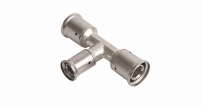 Henco Тройник переходный уменьшенный в центре, латунь пресс, 18x16x18