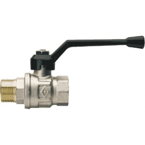 Rubinetterie Bresciane Полнопроходной латунный шаровый кран ВН/НАР резьба 1/2, рычаг