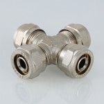 Valtec Крестовина обжимная 16  