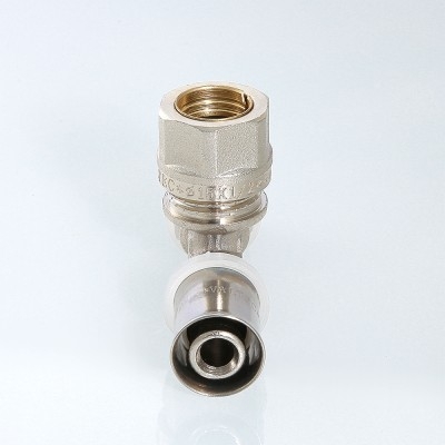 Valtec Тройник пресс 20мм с переходом на обжим 15мм  