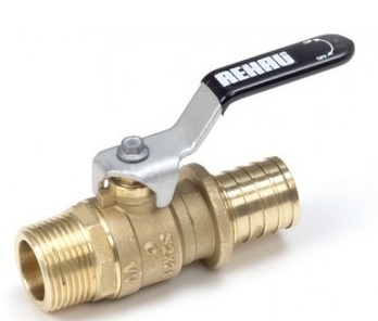 Rehau Шаровой кран со штуцером под гильзу и нар. резьбой, 220х1,9-R 3/4  
