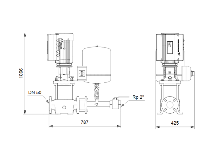 Насос для повышения давления Grundfos Hydro Solo E CRE 15-7 HQQE