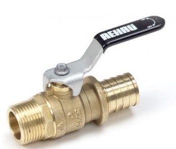 Rehau Шаровой кран со штуцером под гильзу и нар. резьбой, 25x2,3-R 1