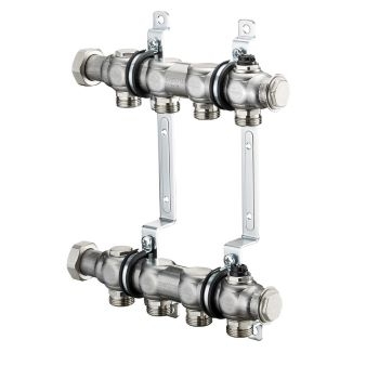 Коллектор Oventrop Гребенка из нержавеющей стали Multidis SH 1 для присоед.отоп.приборов, на 7 контуров