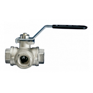 Rubinetterie Bresciane Трехходовый латунный шаровый кран 3/4