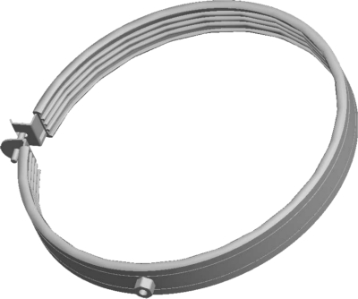 Wolf Дымоход Хомут DN315 в комплекте со шпилькой и дюбелями