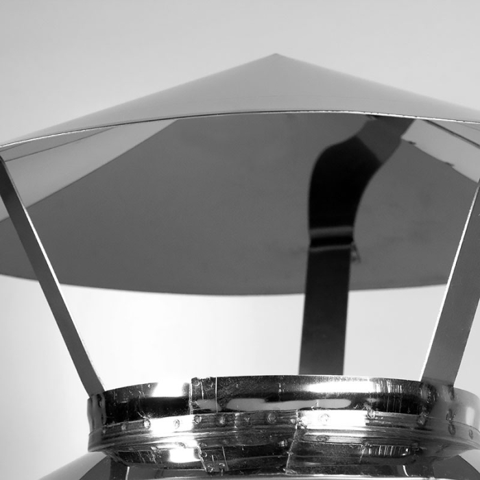 Сэндвич дымоход Дымофф Оголовок 530*450 цинк  