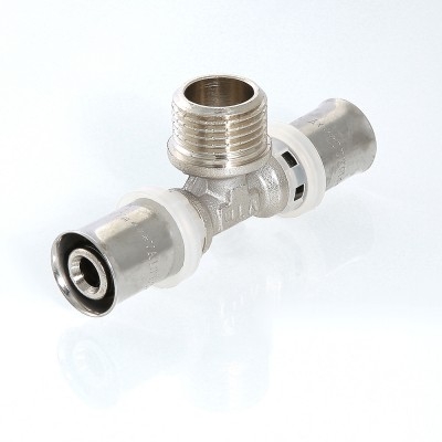 Valtec Тройник пресс с переходом на нар. р. 26х3/4х26  