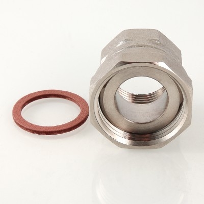 Valtec Полусгон прямой с накидной гайкой ВН, 1х3/4  