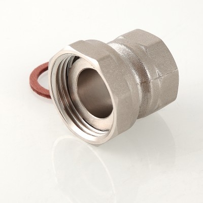 Valtec Полусгон прямой с накидной гайкой ВН, 1х3/4  