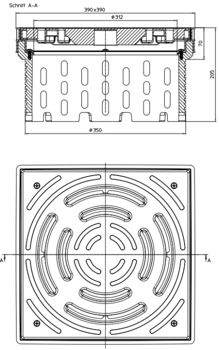Дренажный и инспекционный колодец HL635N