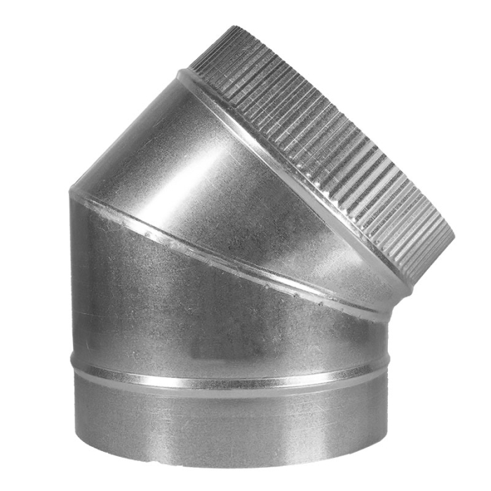 Сэндвич дымоход Дымофф Колено сэндвич 90 380*300 AISI430 0.5мм/AISI409 1мм  