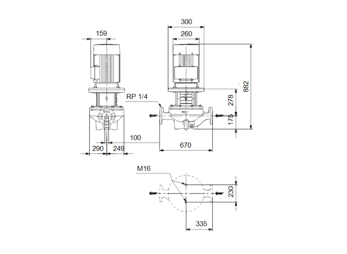 Насос для повышения давления Grundfos TP 100-200/4-A-F-A-BAQE  