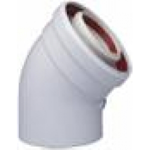 Baxi Коаксиальный отвод полипропиленовый 45°, диам. 60/100 мм для конденсационных котлов
