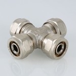 Valtec Крестовина обжимная 26х20х26х20