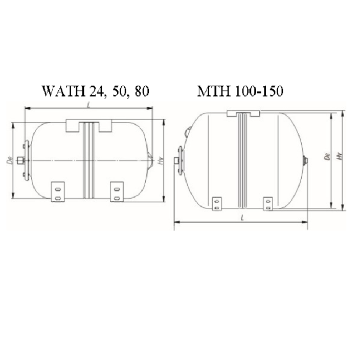 Расширительный бак Эван WATH 150  