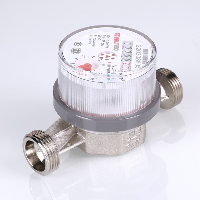 Valtec Водосчетчик унив., квартирный, БЕЗ СГОНОВ, до +90^С, 1,5м3, 1/2, 80 мм (NEW)  