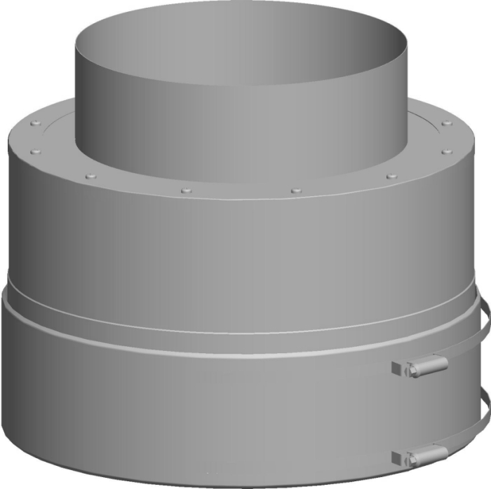 Wolf Дымоход Оголовок DN250/350, для концентрической дымовой трубы, из нержавеющ. стали/полипропилен  