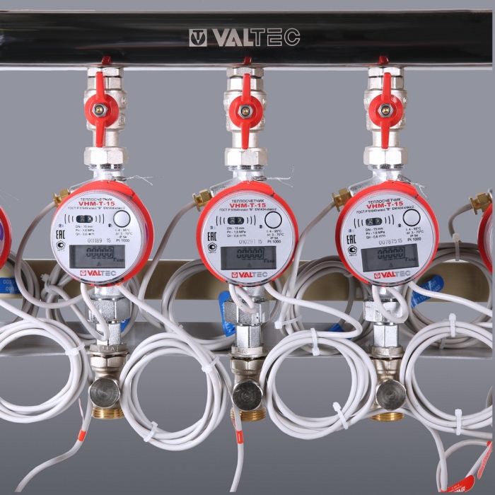 Valtec VT.GPA.00141.L2 Узел этажн. покв. уч., с авт. бал. клап., ввод СЛЕВА, кол-во выходов 2 (ШКСО-1 В1)  