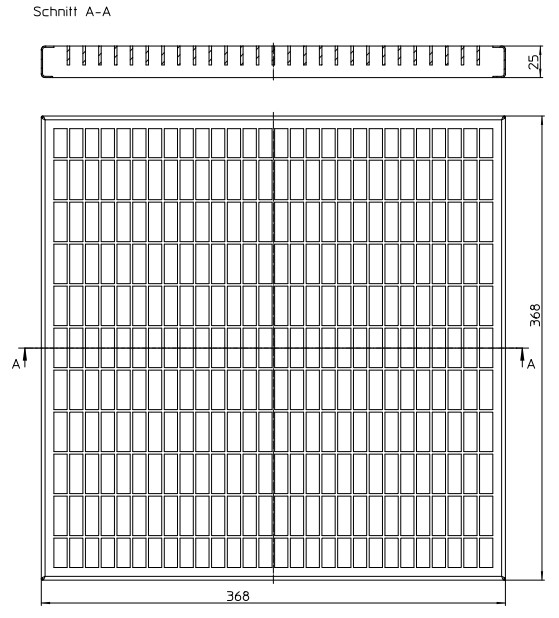HL0635N.2 оцинкованная металлическая решетка  