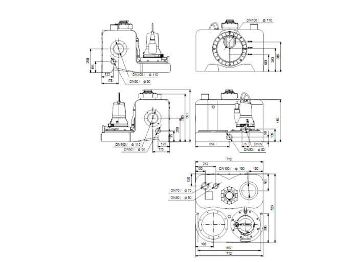 Канализационная установка Grundfos MOG 12.1.2 1x230V  