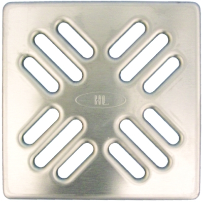 HL 037N.1E Решетка KLIK-KLAK 115*115 мм из нержавеющей стали