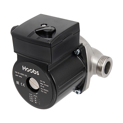 Насос циркуляционный Hoobs CW 20-40SN 130мм 65Вт 1х220В 50Гц (корпус нерж.сталь)  