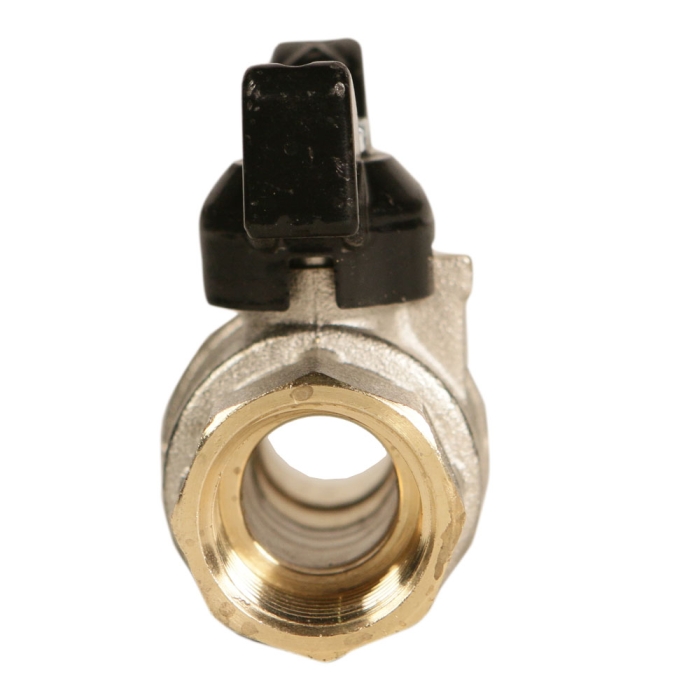 Rubinetterie Bresciane Полнопроходной латунный шаровый кран ВН/НАР резьба 1/2, бабочка  