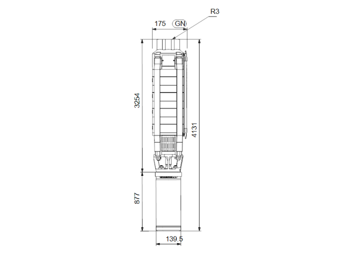 Скважинный насос Grundfos SP 17-43N (380В)  
