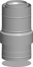 Wolf Дымоход Штуцер притока DN110/160, для концентрической дымовой трубы, нержавеющая сталь/полипроп