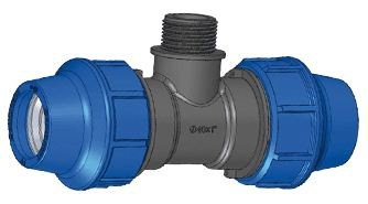 Джилекс Тройник комбинированный ПНД-32 - 3/4 ПНД-32