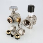 Valtec Байпас проходной, с перепускным клапаном, 200 мм, с термометрами  