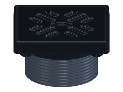 HL 3910G Надставной элемент с чугунными подрамником (190х190 мм) и решеткой (175х175 мм)