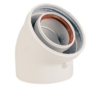 Immergas Колено коаксиальное 45 d=80/125