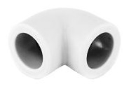 S.A.V. Колено 90° 63 (белый)
