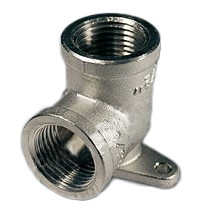 Stout Угольник с креплением ВР никелированный 1/2"  