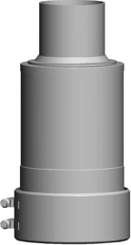 Wolf Дымоход Оконечник концентрической дымовой трубы DN110/160, нержавеющая сталь/полипропилен, L:29  