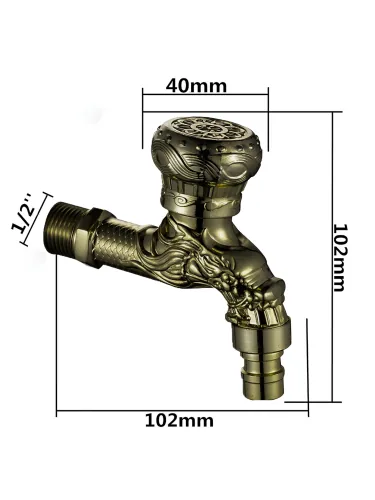 Кран моно садовый бронза DK, DK-1504