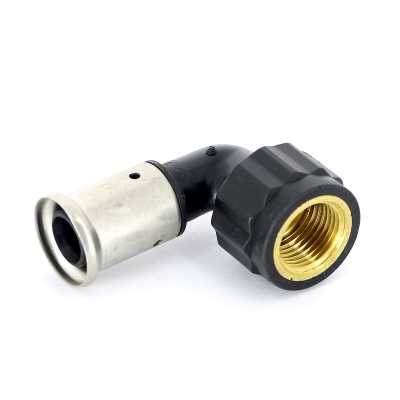 Henco Угольник 90° ВР, ПВДФ пресс, 32x1