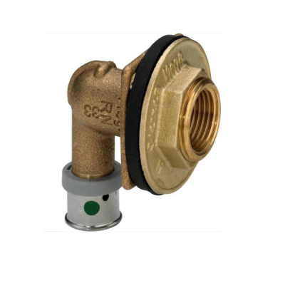 Viega Водорозетка пресс-В 16x1/2 бронза,угловое исполнение